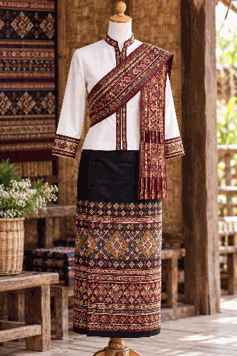 Bộ Váy Dân Tộc Lào