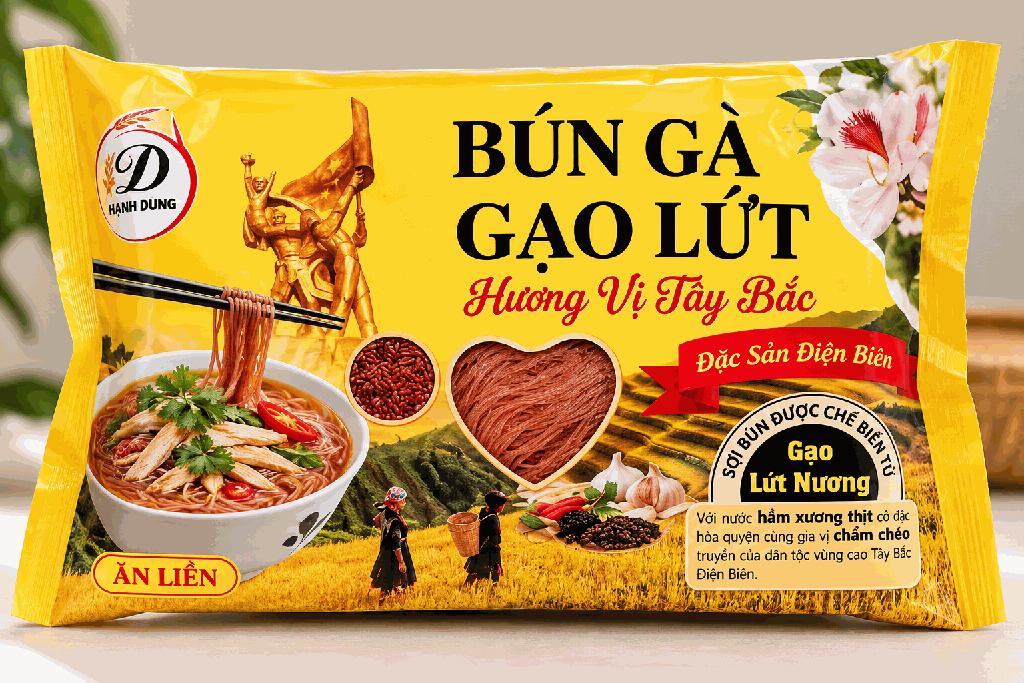 Bún Gà Gạo Lứt Hạnh Dung