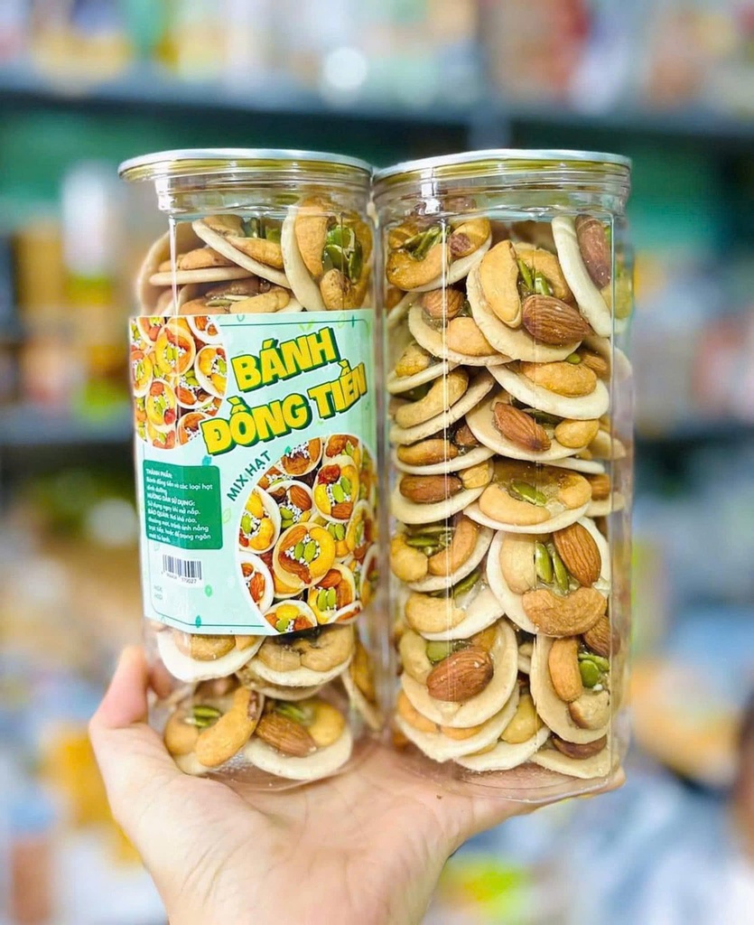 Bánh đồng tiền Mix Hạt