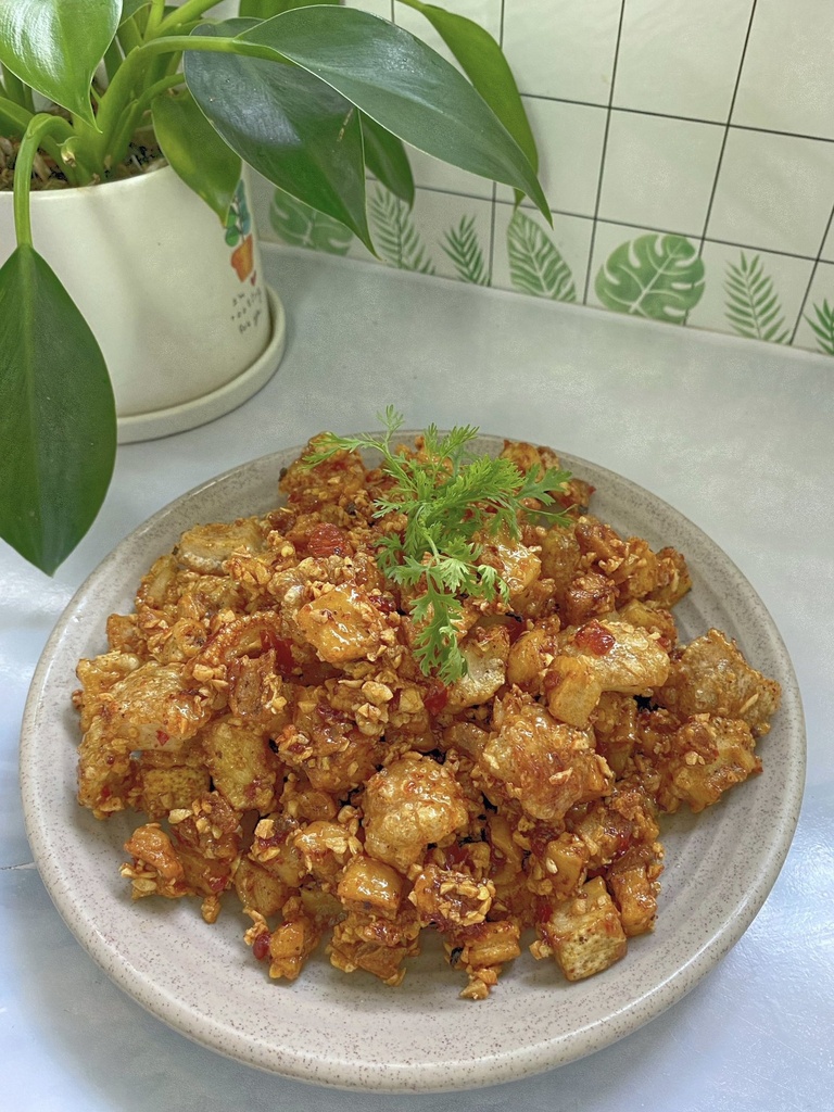 Tóp Mỡ Sấy Mắm Tỏi