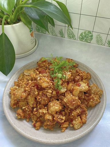 Tóp Mỡ Sấy Mắm Tỏi